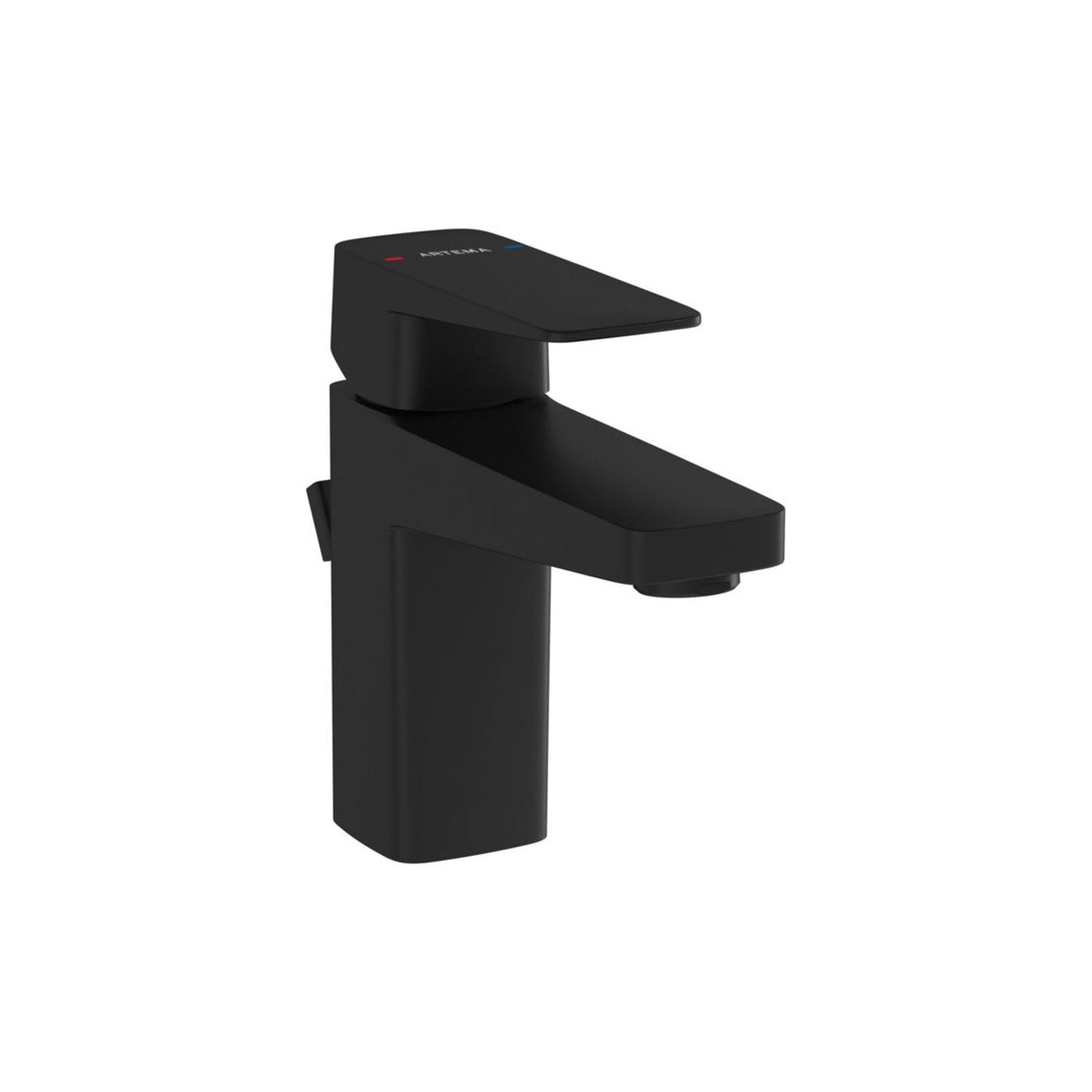 Vitra Root Square Compact Basin Mixer W/Waste Lever