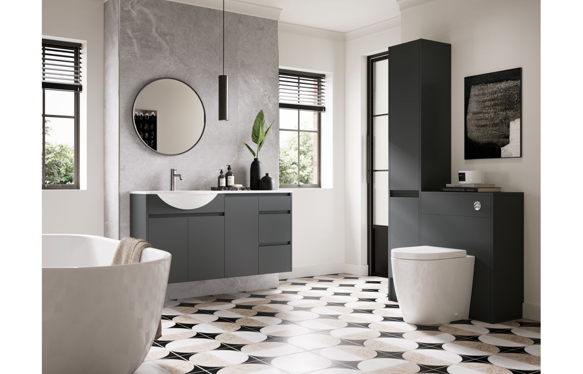 Evara Matt Graphite Grey