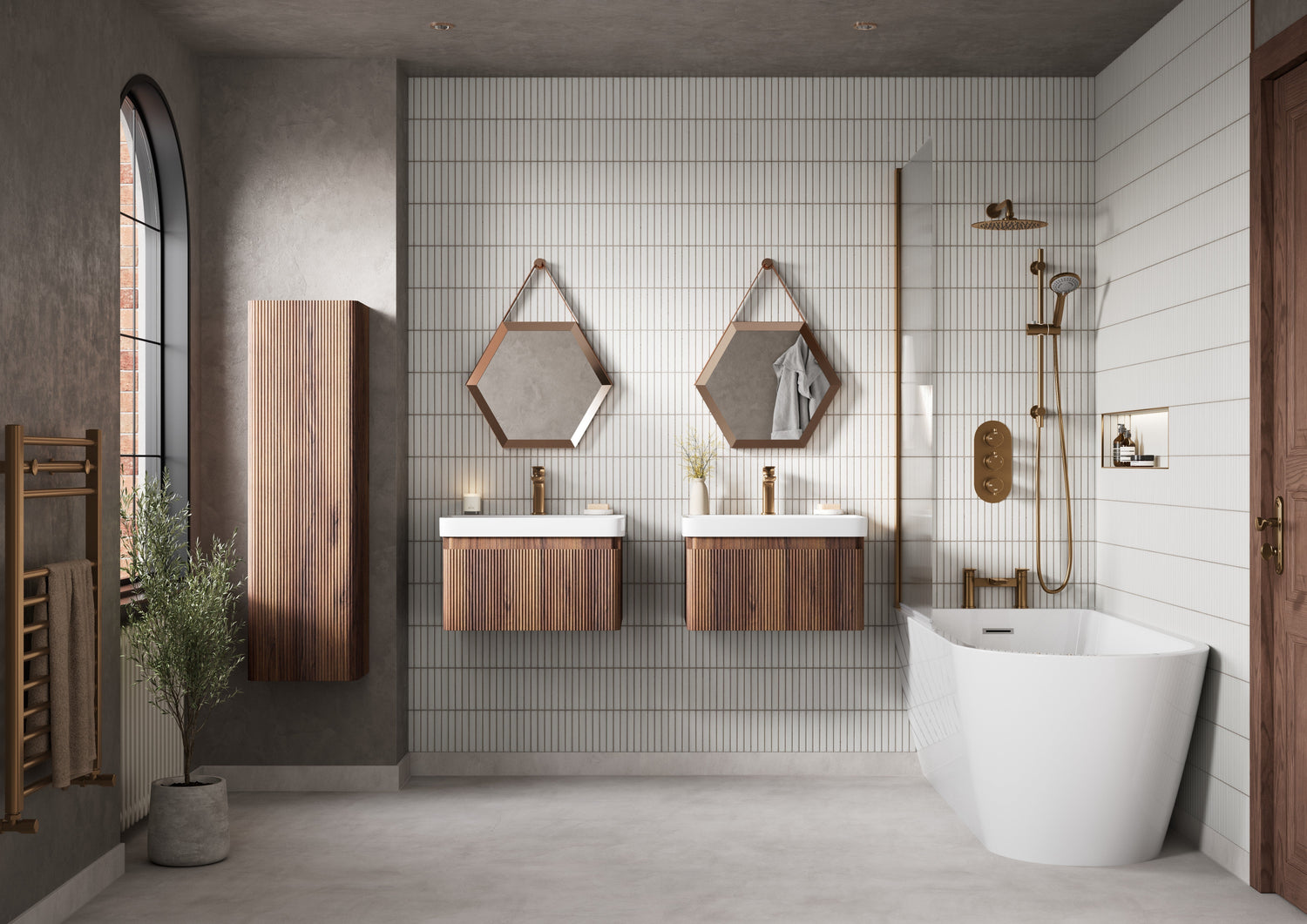 Mirelle Textured Walnut