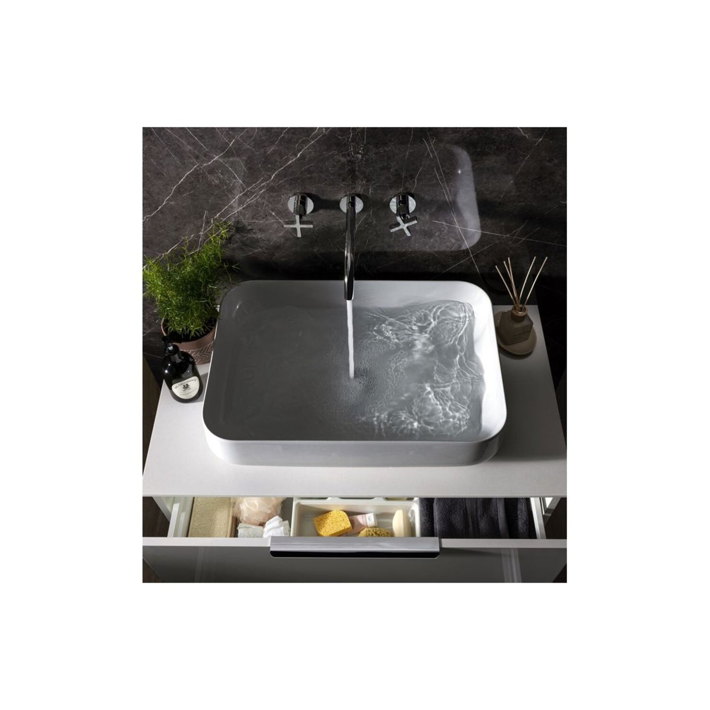Abode Serenitie Wall Mounted Basin/Bath Mixer