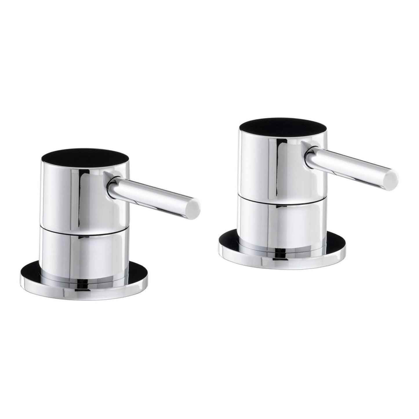 Abode Harmonie Round Bath Filler Panel Valves (Pair)