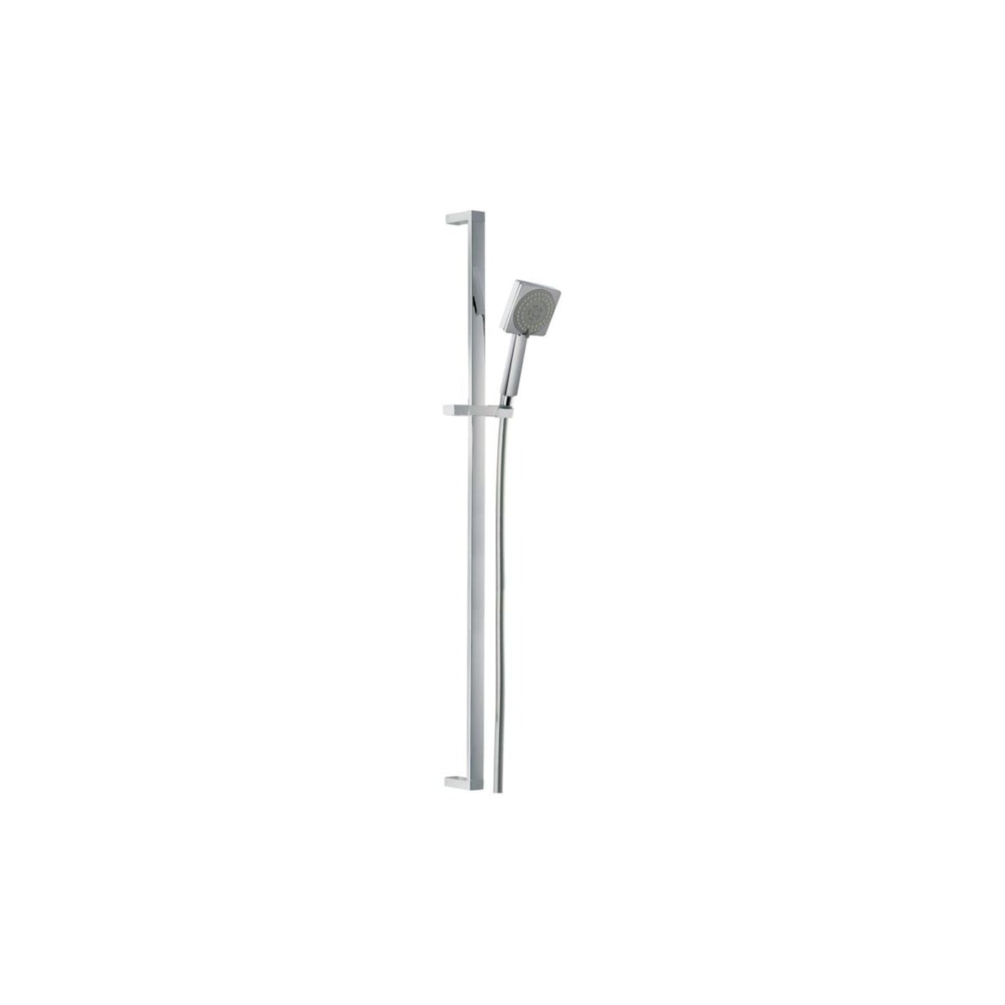 Abode Euphoria Square Sliding Rail Shower Kit (Single Pattern) - Chrome