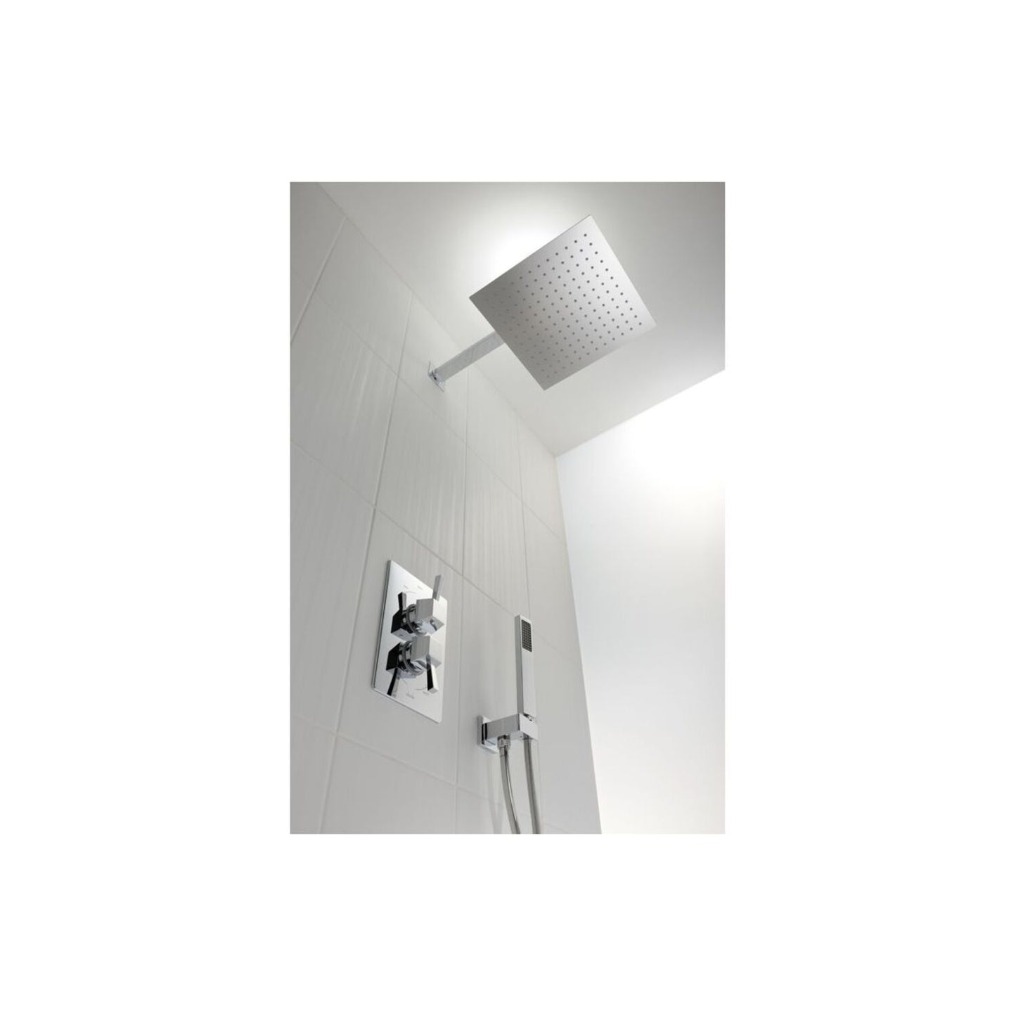 Abode Storm Slimline Square Showerhead - St/Steel