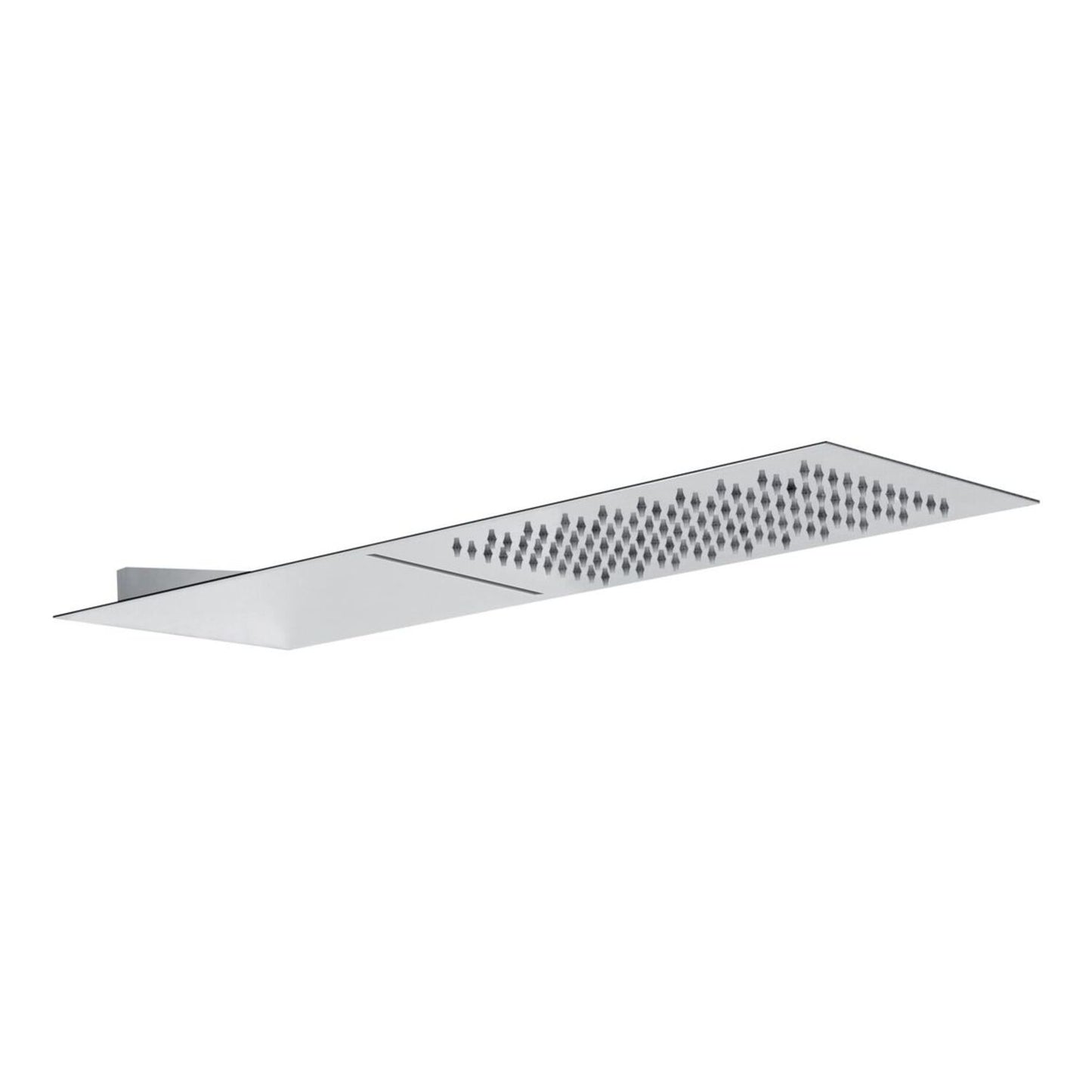 Abode Storm Slimline 3mm Wall Mounted Waterfall Showerhead - St/Steel