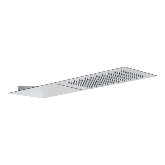 Abode Storm Slimline 3mm Wall Mounted Waterfall Showerhead - St/Steel