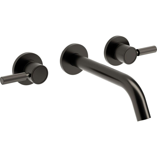 Abode Refine Wall Basin/Bath Mixer - Gunmetal