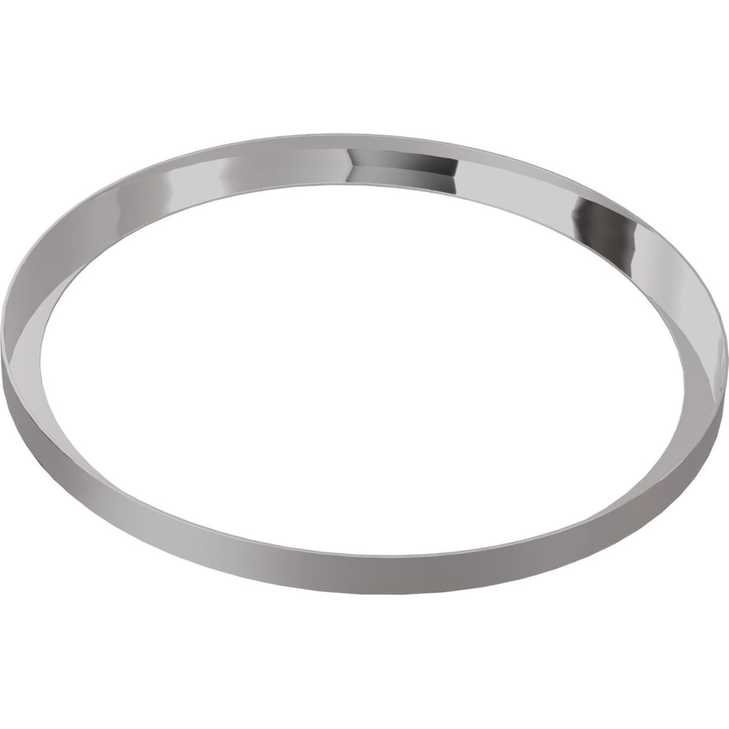 Abode Tableau/Cava Shelf & Round Basin Set - Chalk White w/Chrome Finishes