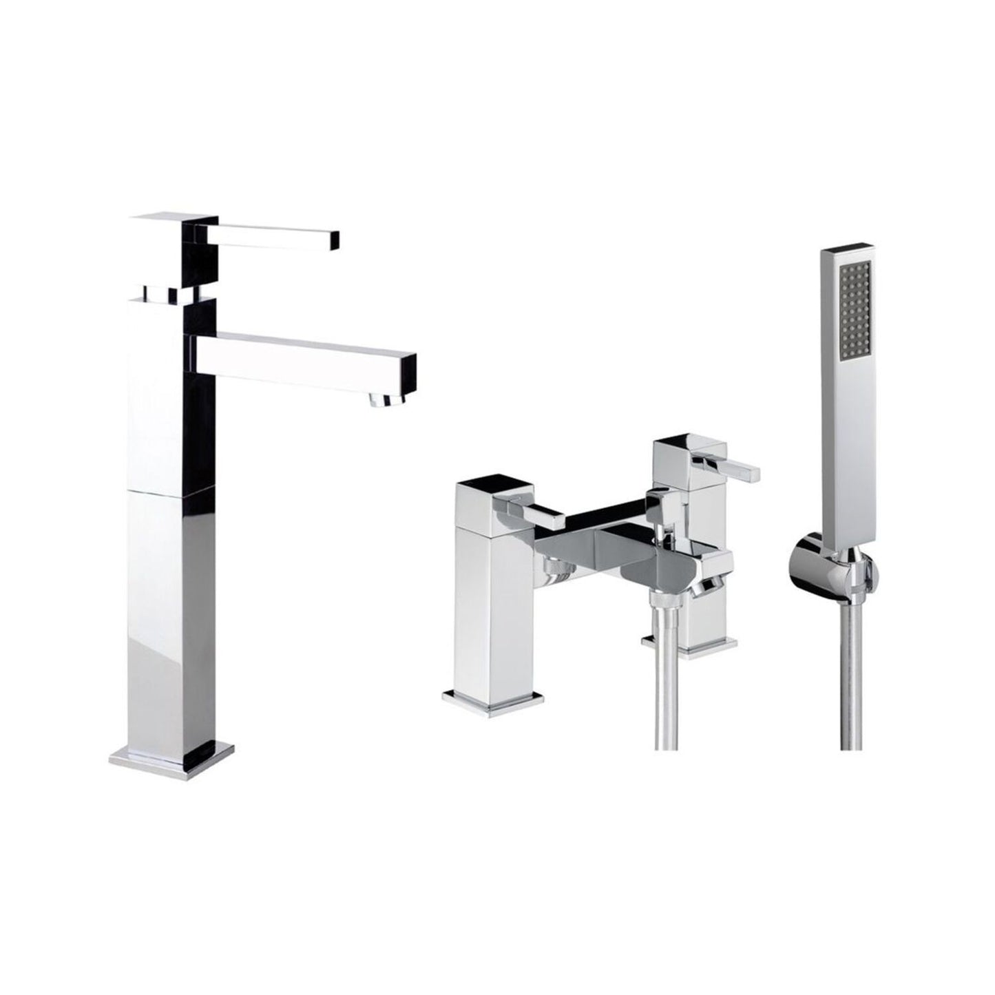 Abode Zeal Pack Offer 4 (Tall Basin Mixer & Bath/Shower Mixer) - Chrome
