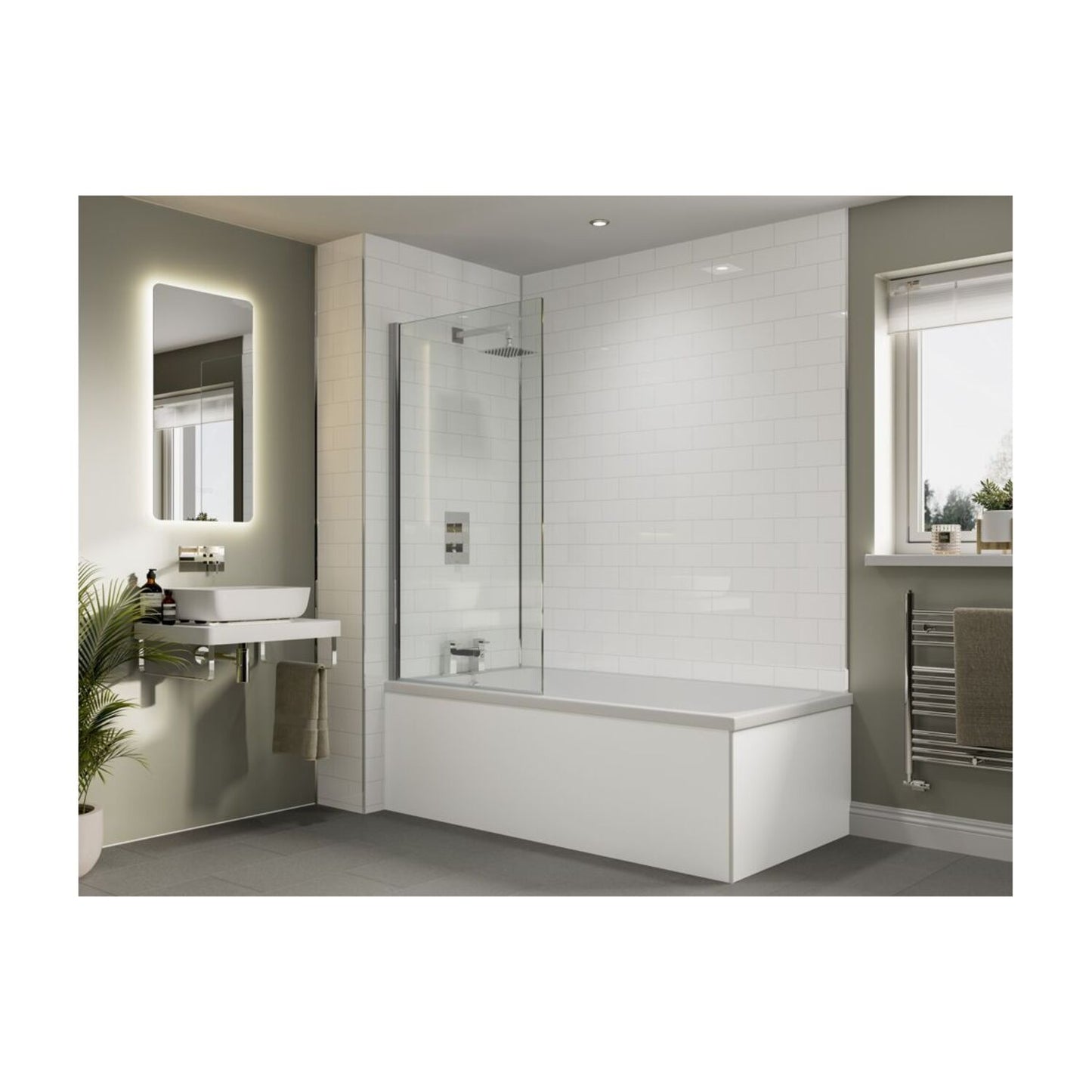 Abode Tableau Optional Towel Rail - Chrome