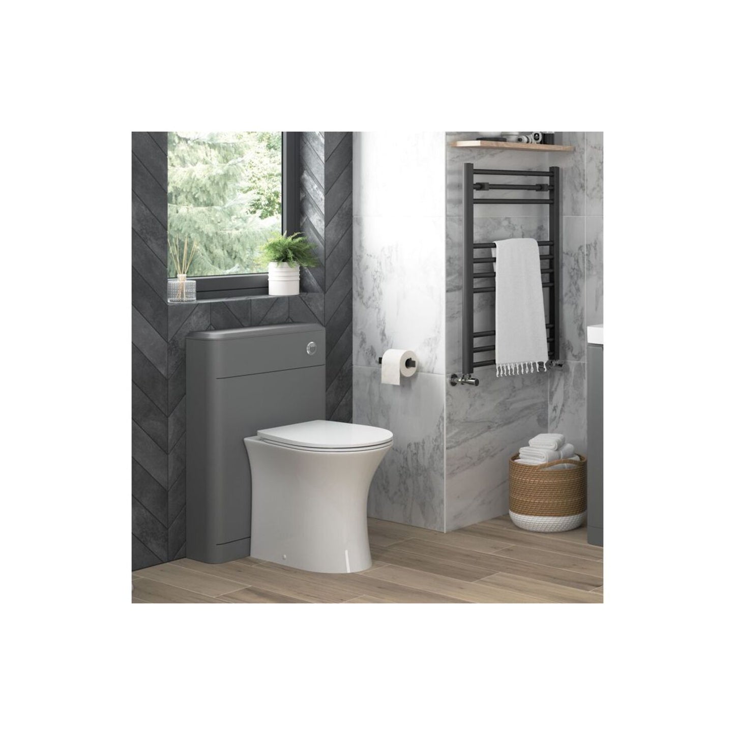 Sanja Rimless Back To Wall WC & Soft Close Seat