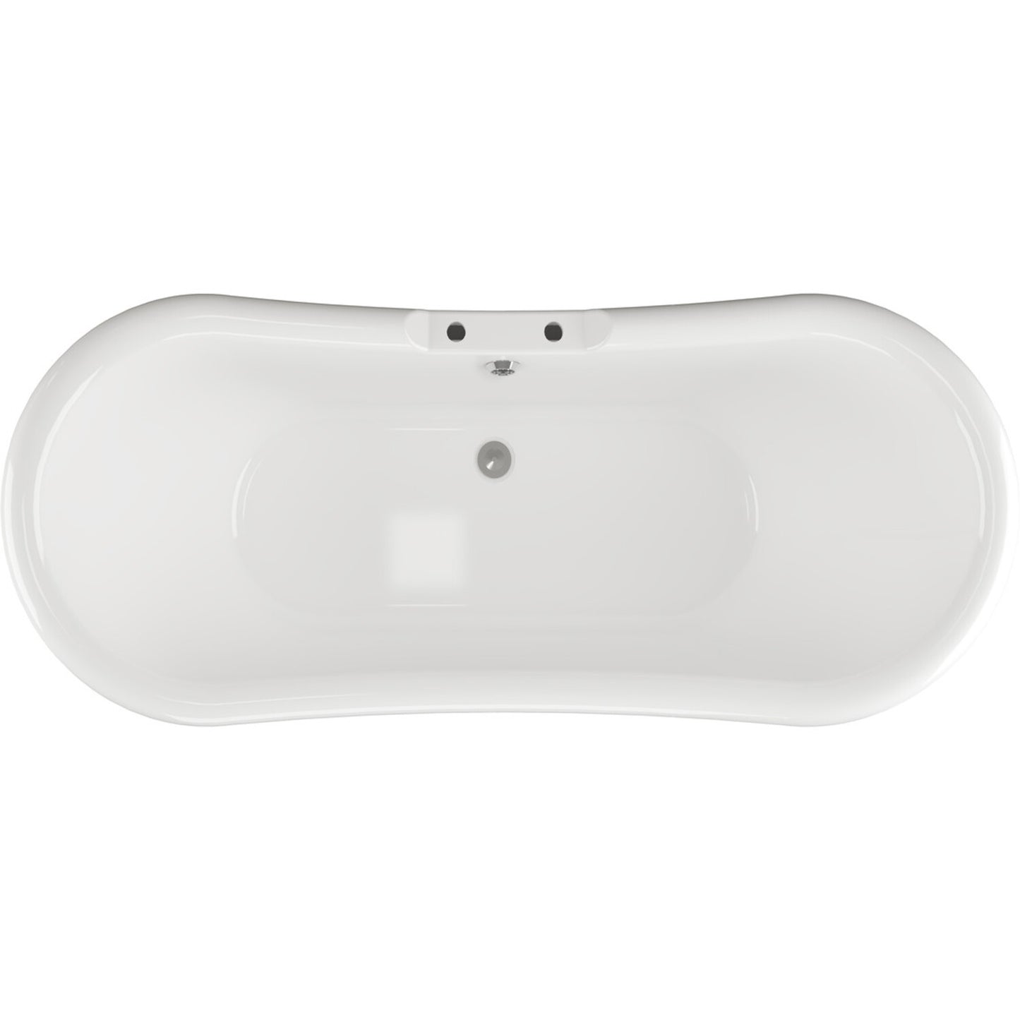 Luvana Freestanding 1760x700x720mm 2 Tap Hole Bath w/Base - White