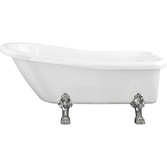 Caldra Freestanding 1530x670x760mm 2 Tap Hole Bath w/Feet
