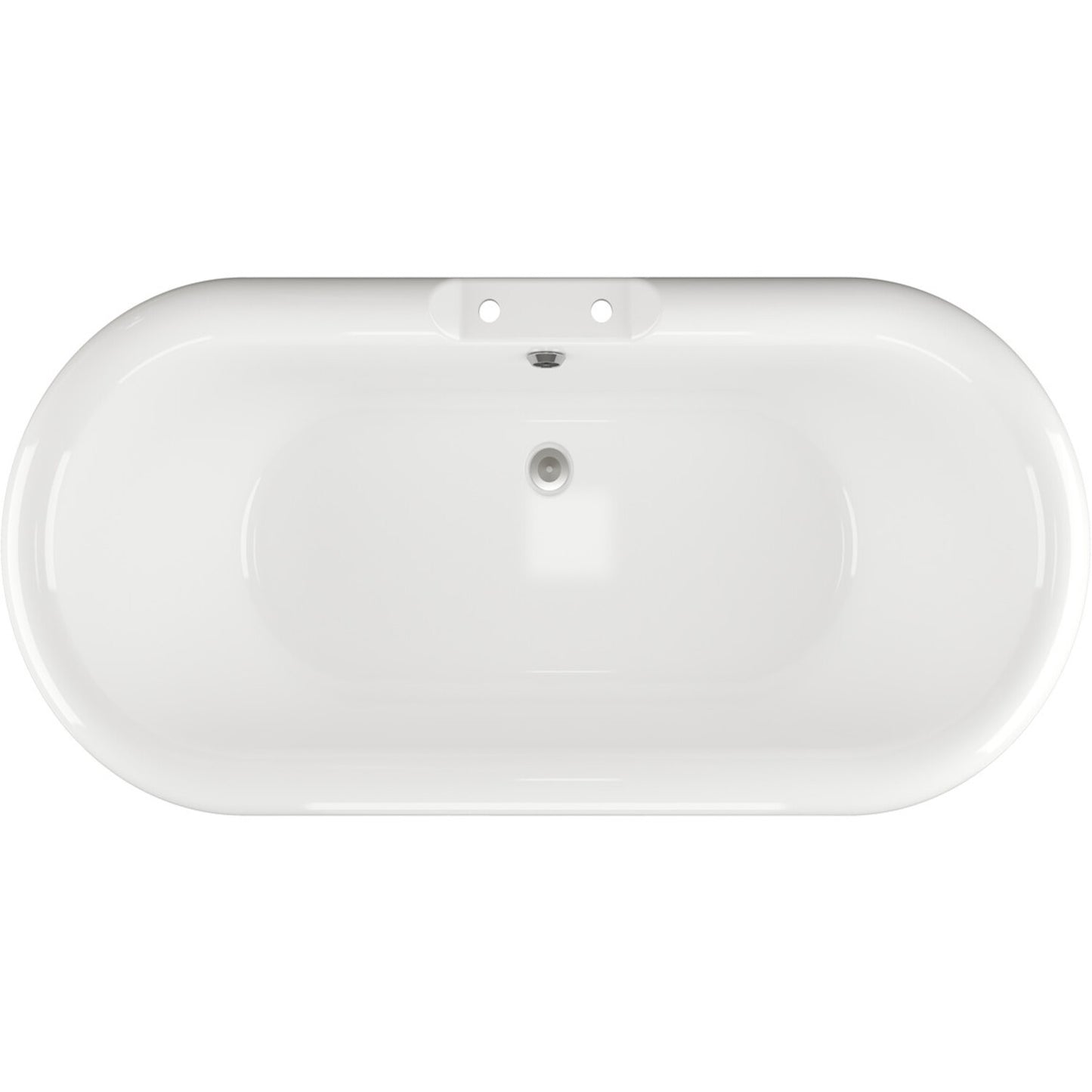 Zilora Freestanding 2 Tap Hole Bath W/Feet L 1690 X W 740 X H 620mm