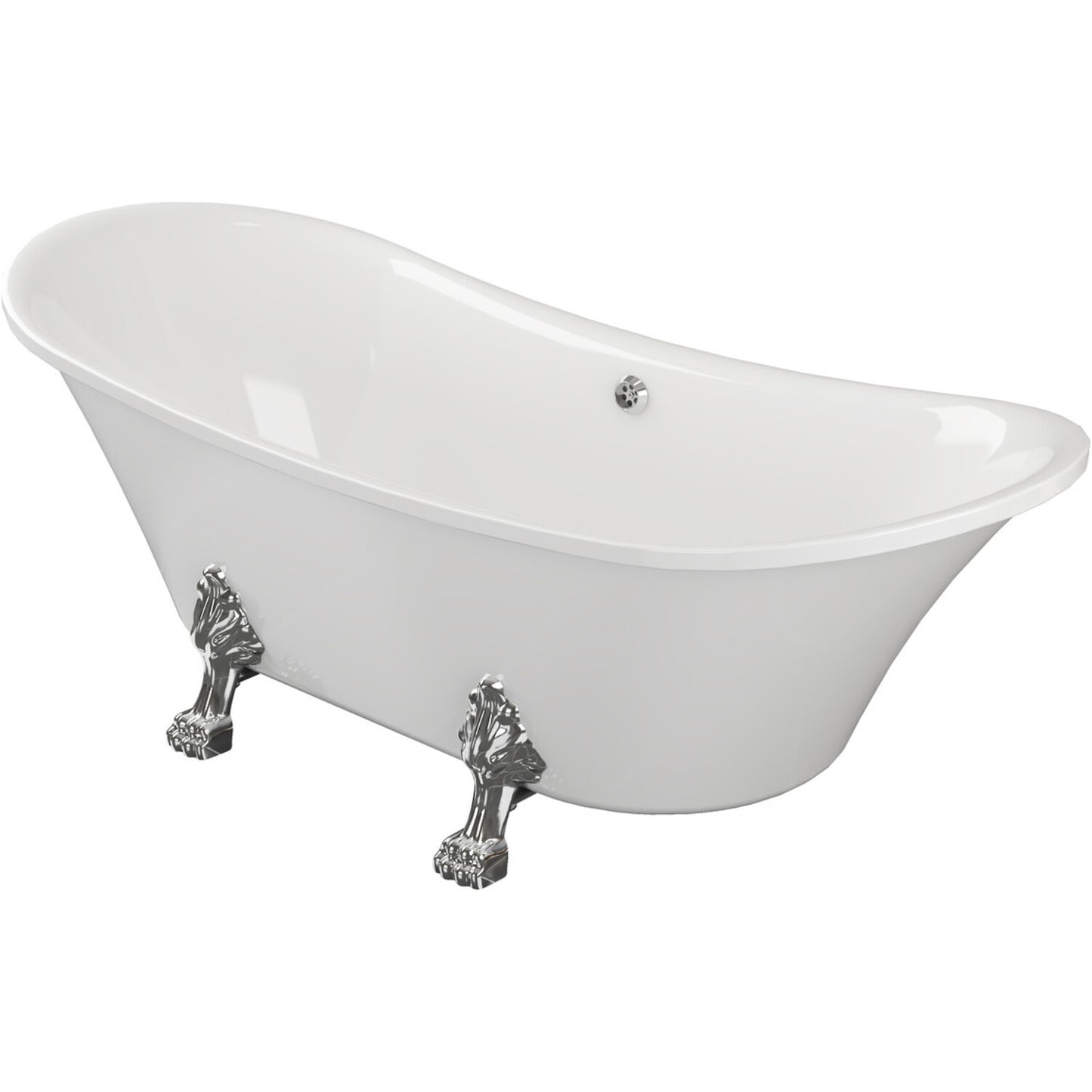 Isara Freestanding 1760x710x775mm 0 Tap Hole Bath w/Feet