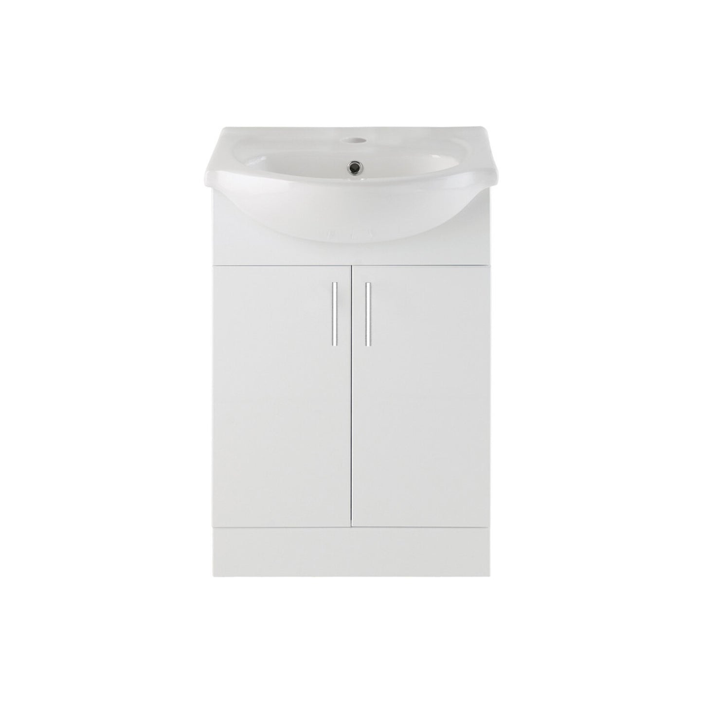 Yuna 560mm Basin Unit & Basin - White Gloss
