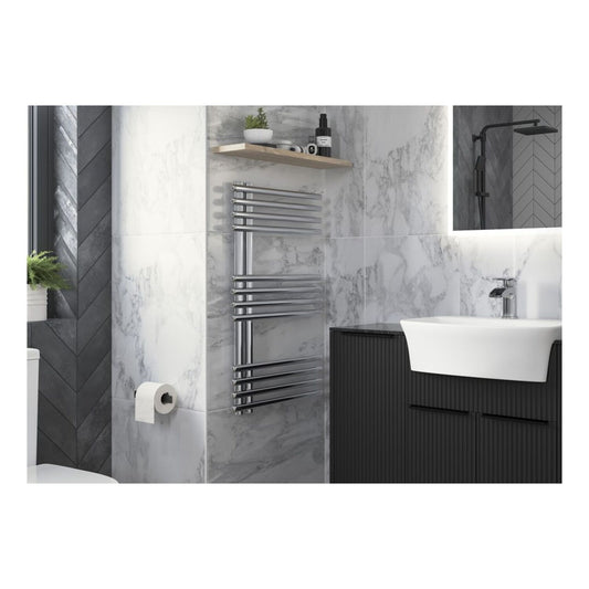 Elvara Round Ladder Radiator (500x800x50mm) - Chrome