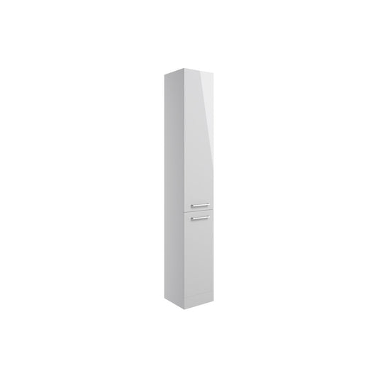 Zenari 350mm Floor Standing 2 Door Tall Unit - Grey Gloss