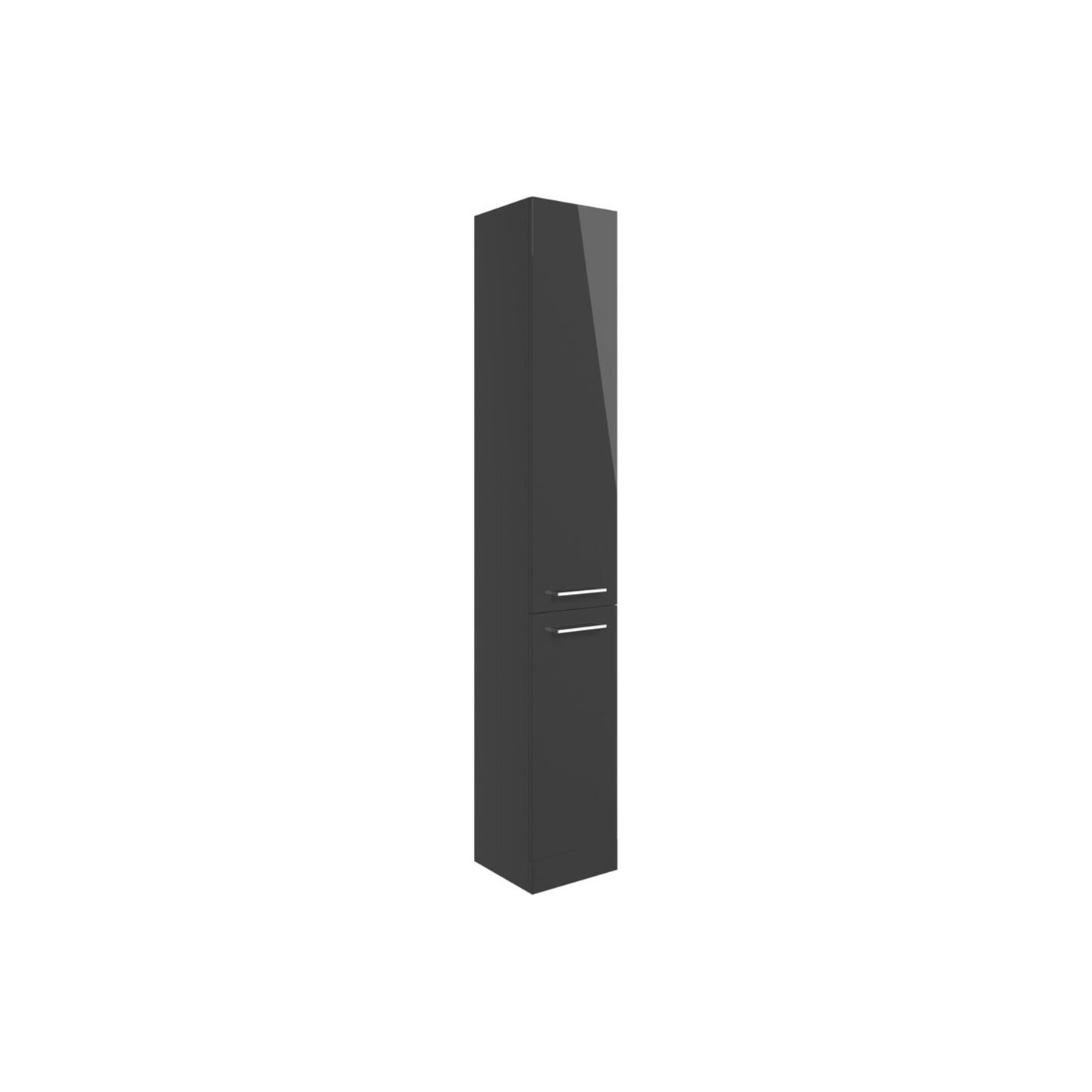 Zenari 350mm Floor Standing 2 Door Tall Unit - Anthracite Gloss