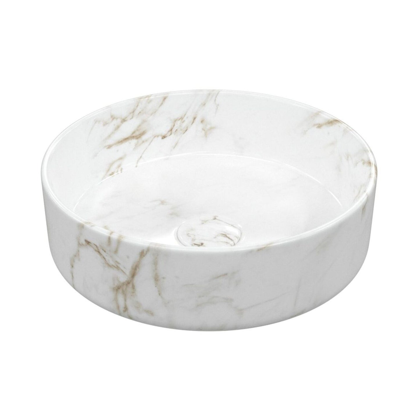 Liora Ceramic Round Washbowl & Waste