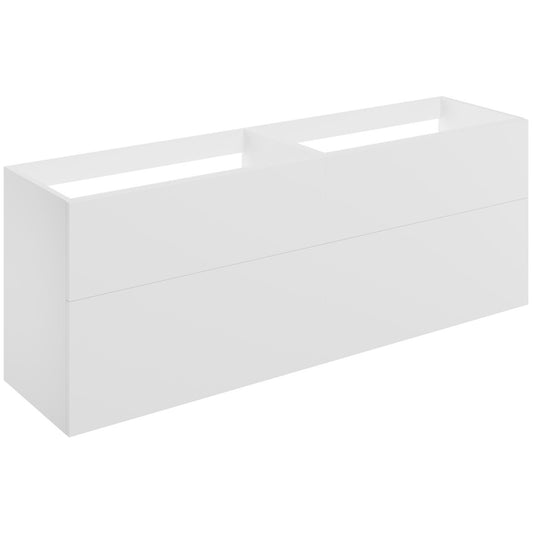 Tavira 1180mm Wall Hung 4 Drawer Basin Unit (No Top) - Matt White