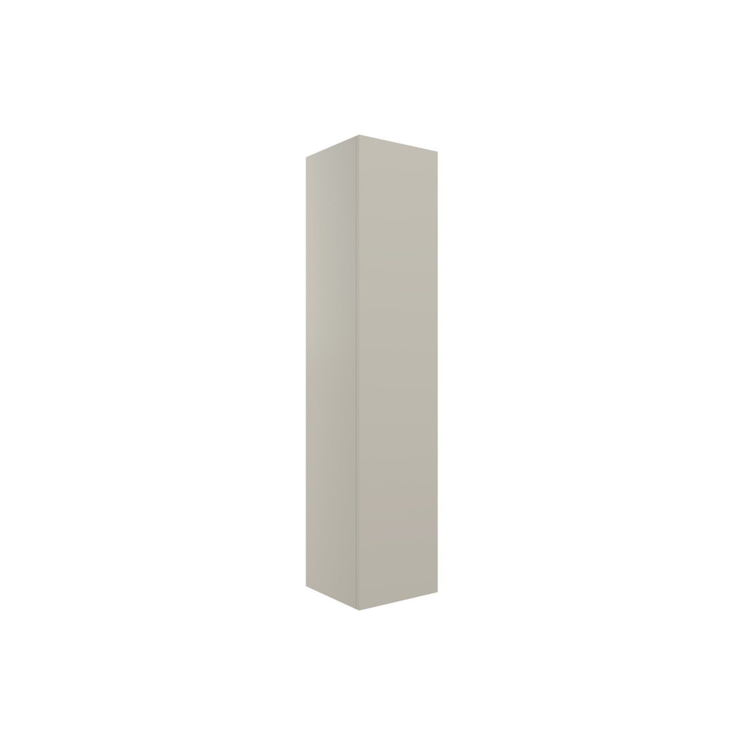 Tavira 350mm Wall Hung 1 Door Tall Unit - Matt Latte