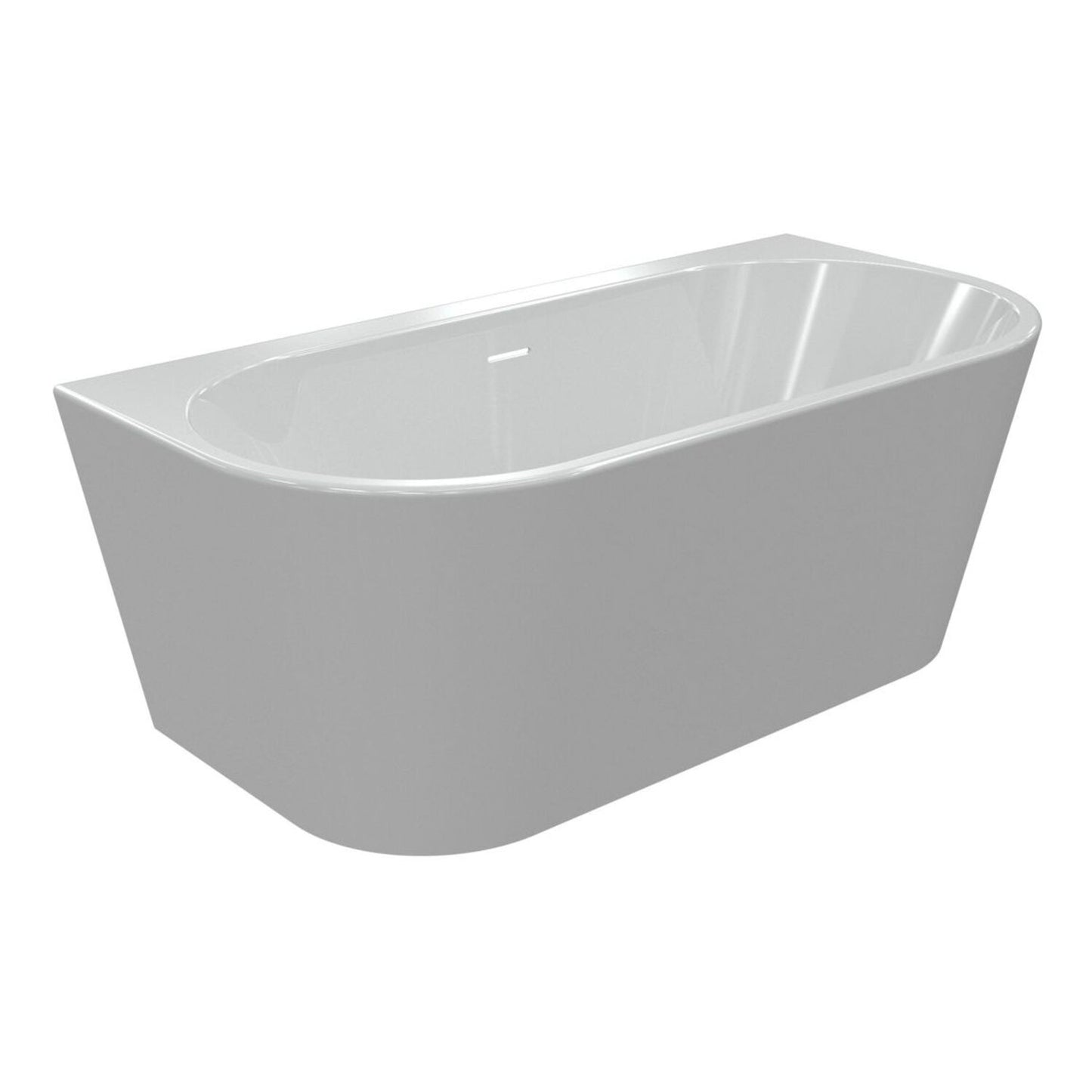 Ruvina Freestanding 0 Tap Hole Bath