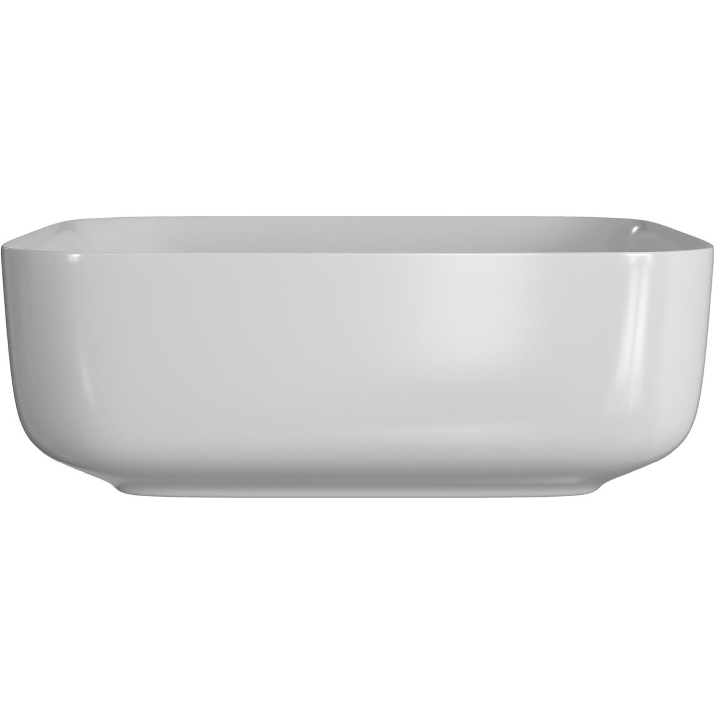 Liora 400mm Ceramic Square Washbowl & Waste - Matt White
