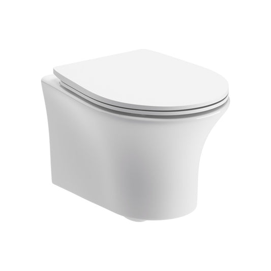 Sanja Rimless Wall Hung WC & Soft Close Seat