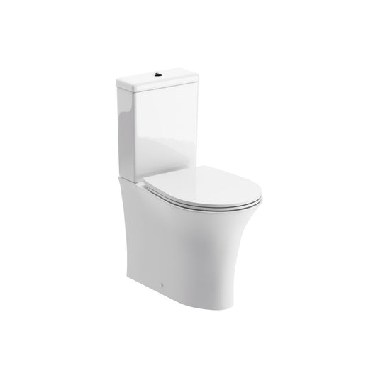 Sanja Rimless Close Coupled Fully Shrouded WC & Soft Close Seat