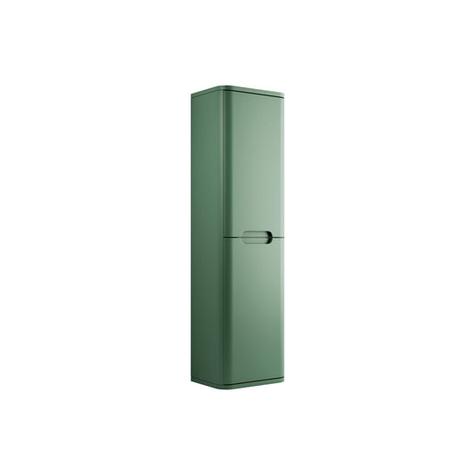 Nuvoro 350mm 2 Door Wall Hung Tall Unit - Matt Sage Green