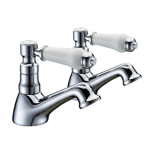 Lunet Basin Pillar Taps - Chrome