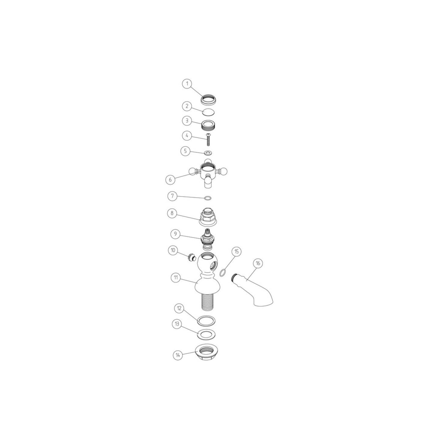 Virell Bath Pillar Taps