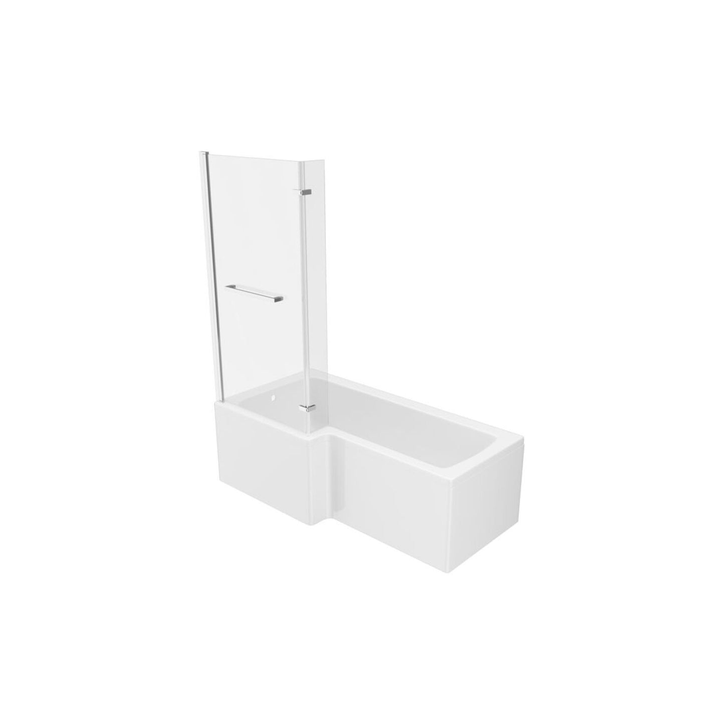 Vessari L Shape 0 Tap Hole Shower Bath Pack L 1700 X W 850 X H 560mm