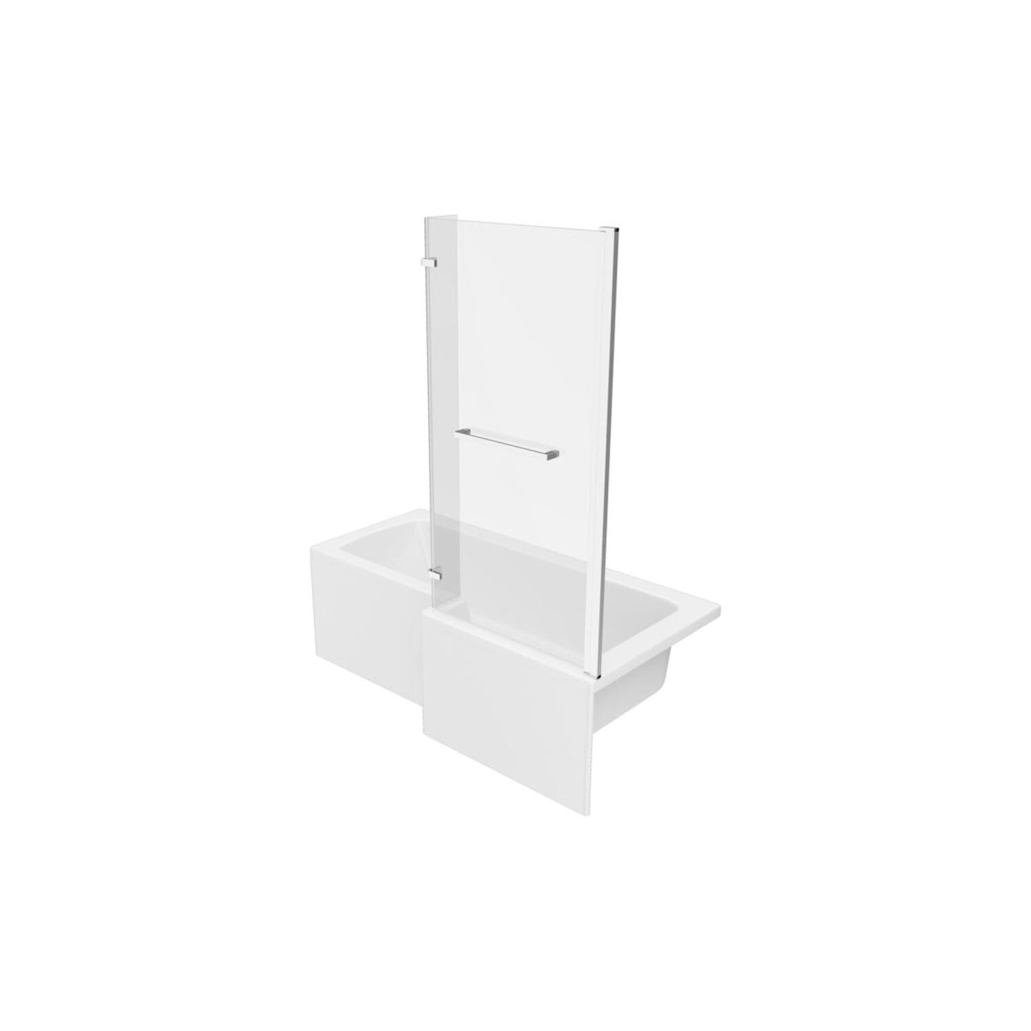 Vessari L Shape Supercast 0 Tap Hole Shower Bath Pack L 1700 X W 850 X H 560mm