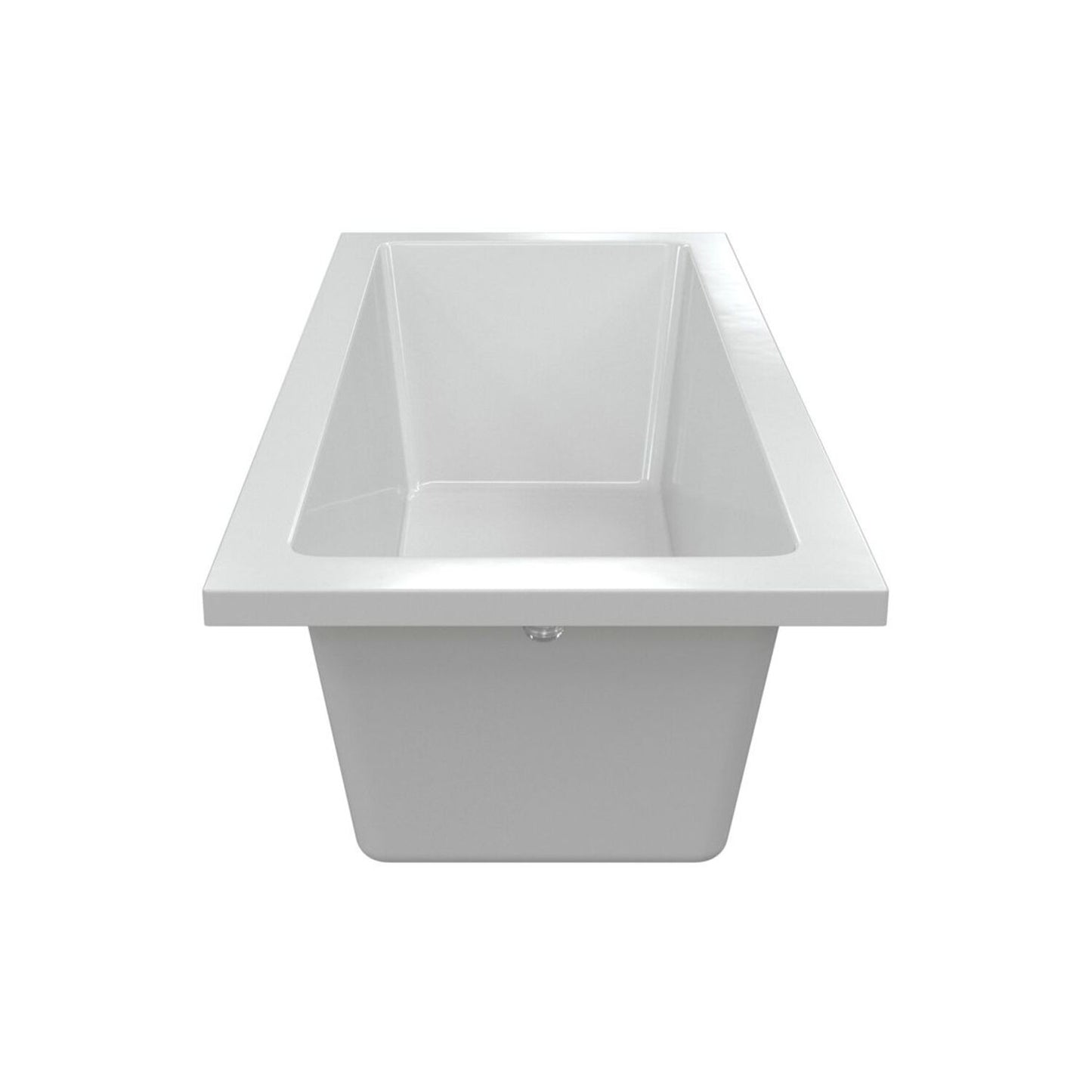 Vessari Square Single End 0 Tap Hole Bath W/Legs