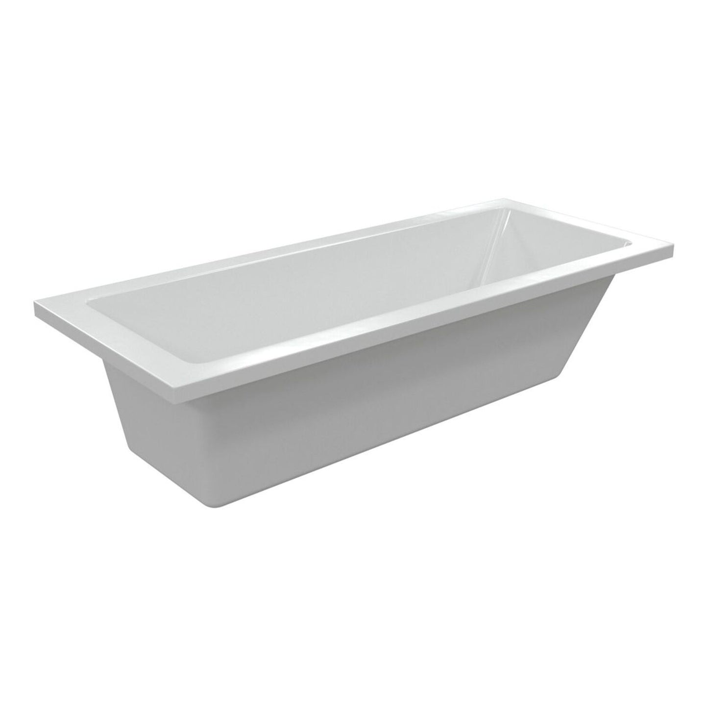Vessari Square Single End 0 Tap Hole Bath W/Legs