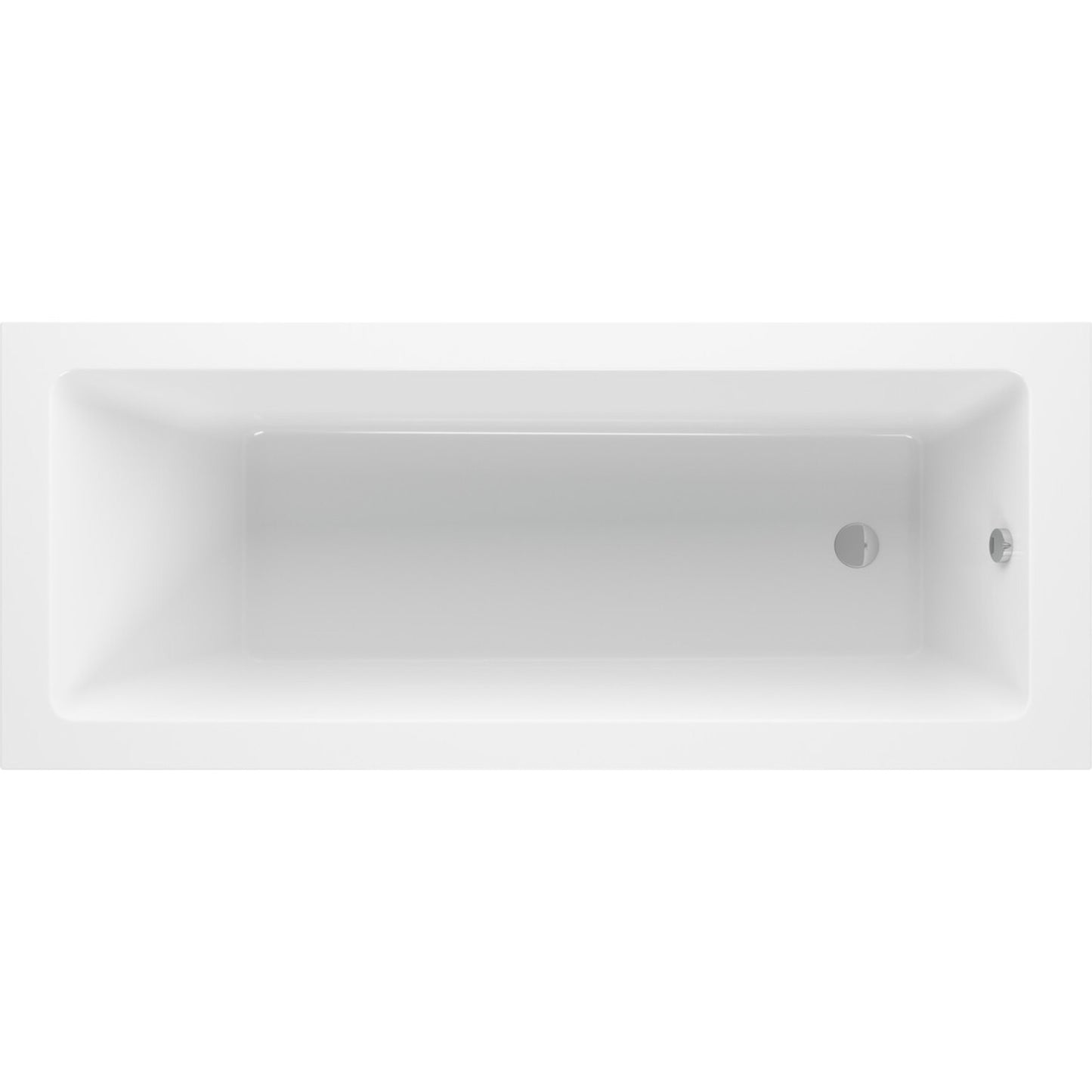 Vessari Square Single End Supercast 0 Tap Hole Bath W/Legs