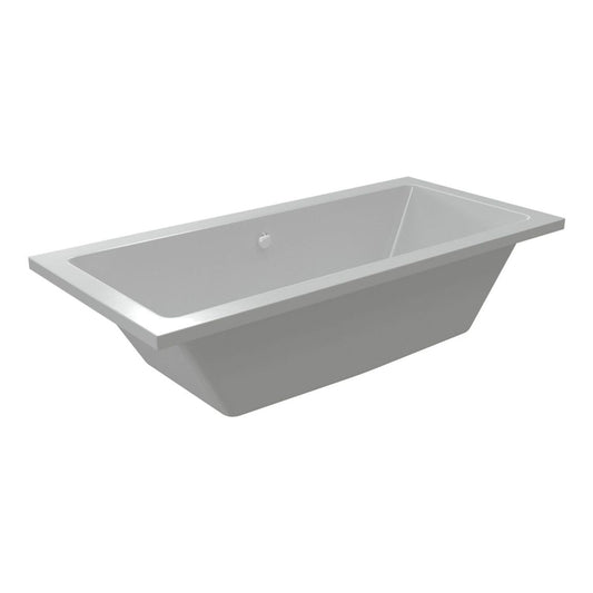 Vessari Square Double End 0 Tap Hole Bath W/Legs