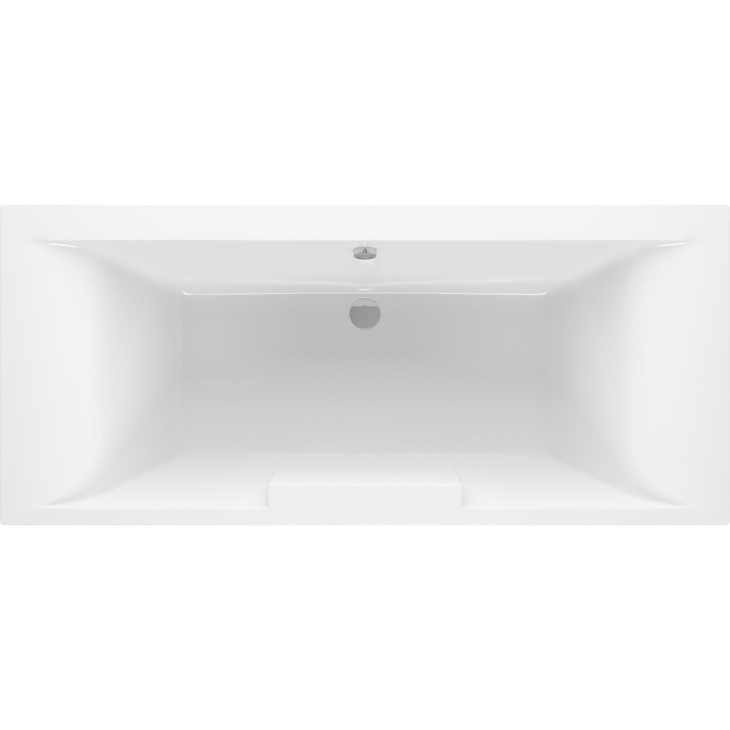 Solari Deluxe Square Double End 1700x750x550mm 0 Tap Hole Bath w/Legs