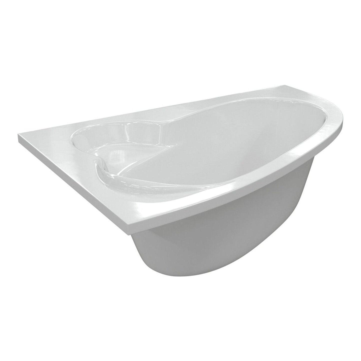 Urenia 0 Tap Hole Offset Corner Bath W/Legs L 1500 X W 950 X H 600mm