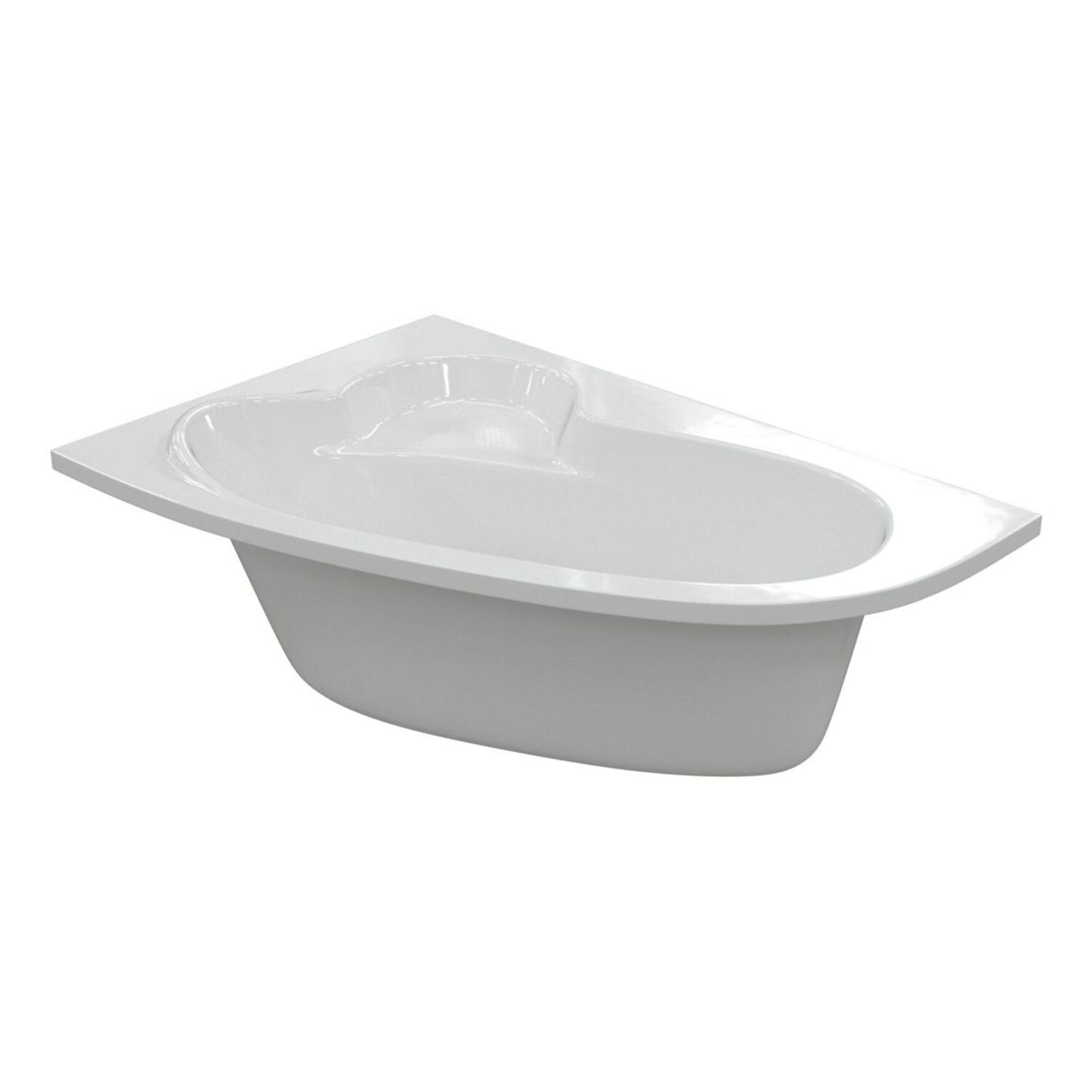 Urenia 0 Tap Hole Offset Corner Bath W/Legs L 1500 X W 950 X H 600mm