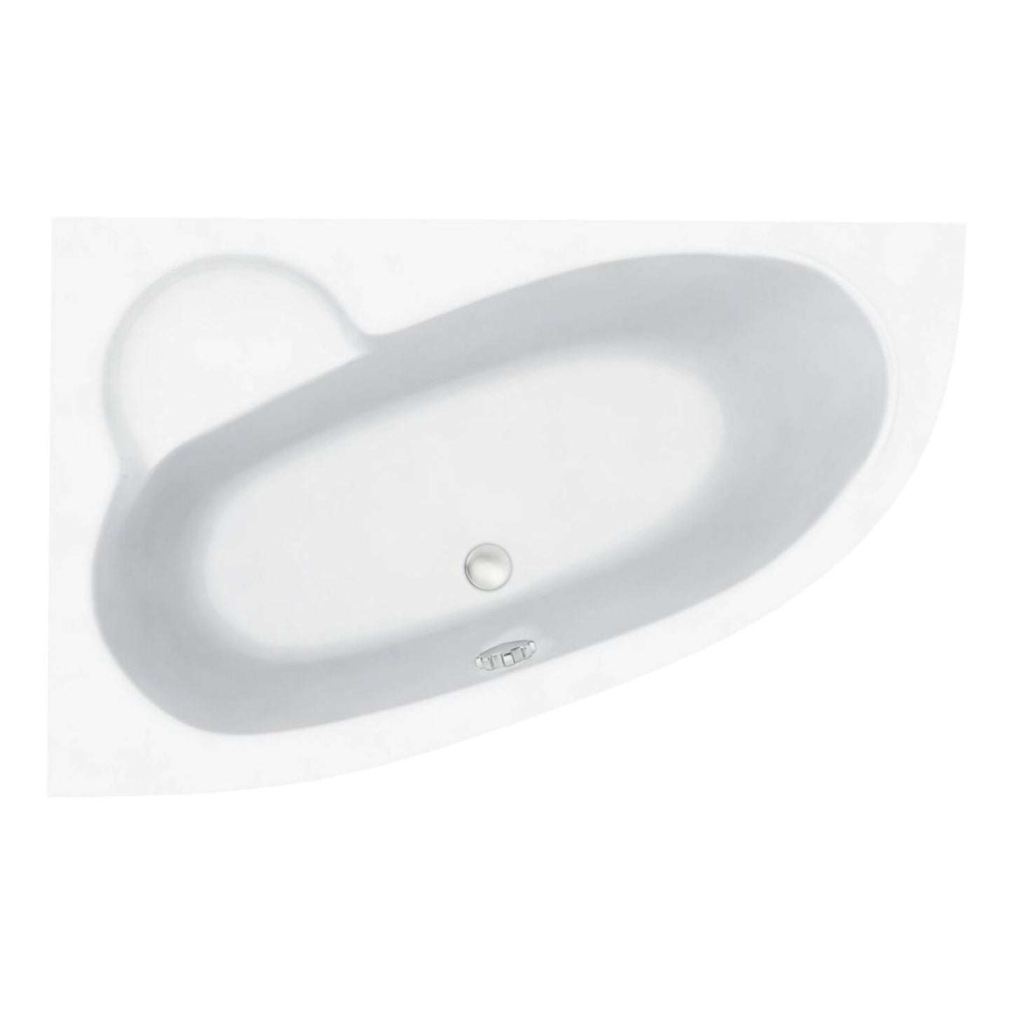 Urenia 0 Tap Hole Offset Corner Bath W/Legs L 1500 X W 950 X H 600mm