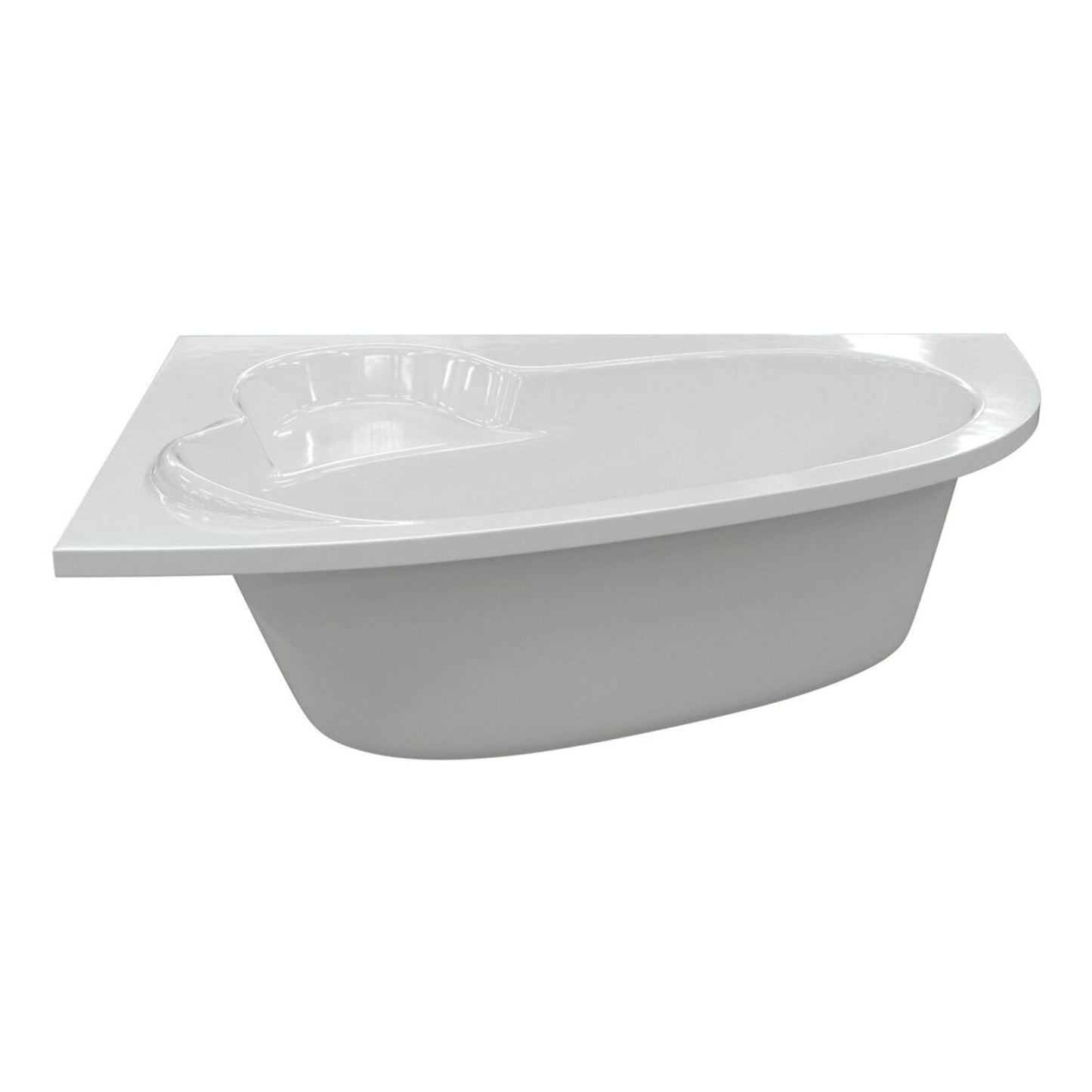 Urenia 0 Tap Hole Offset Corner Bath W/Legs L 1500 X W 950 X H 600mm