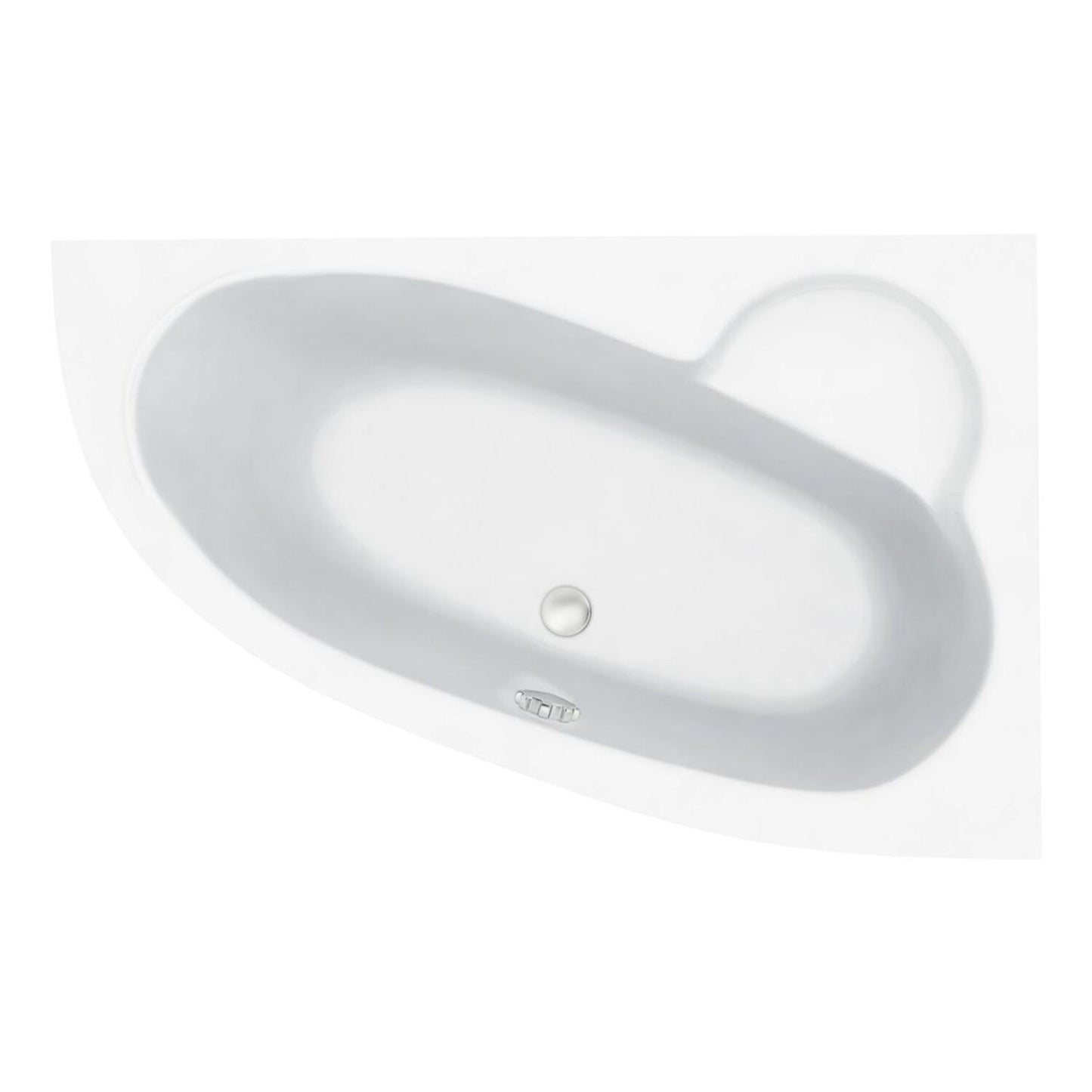 Urenia 0 Tap Hole Offset Corner Bath W/Legs L 1500 X W 950 X H 600mm