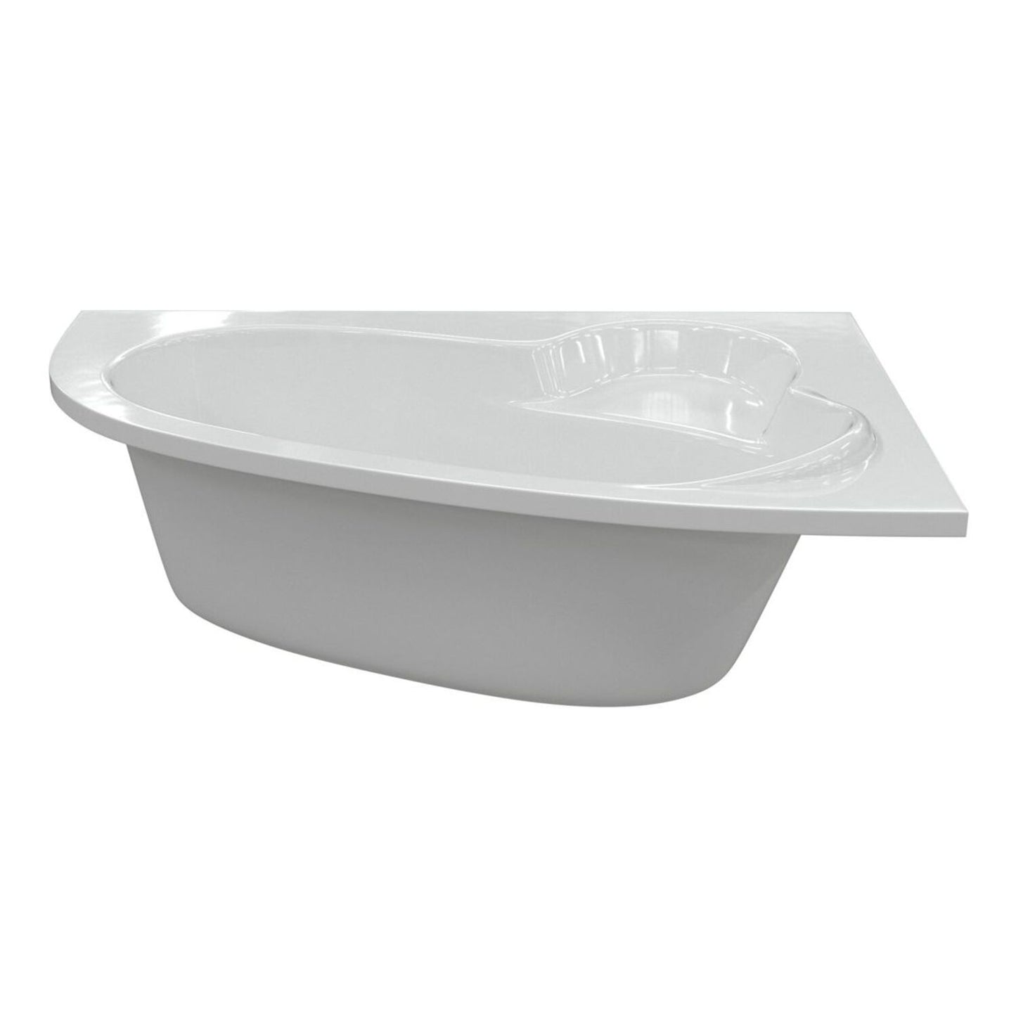 Urenia 0 Tap Hole Offset Corner Bath W/Legs L 1500 X W 950 X H 600mm