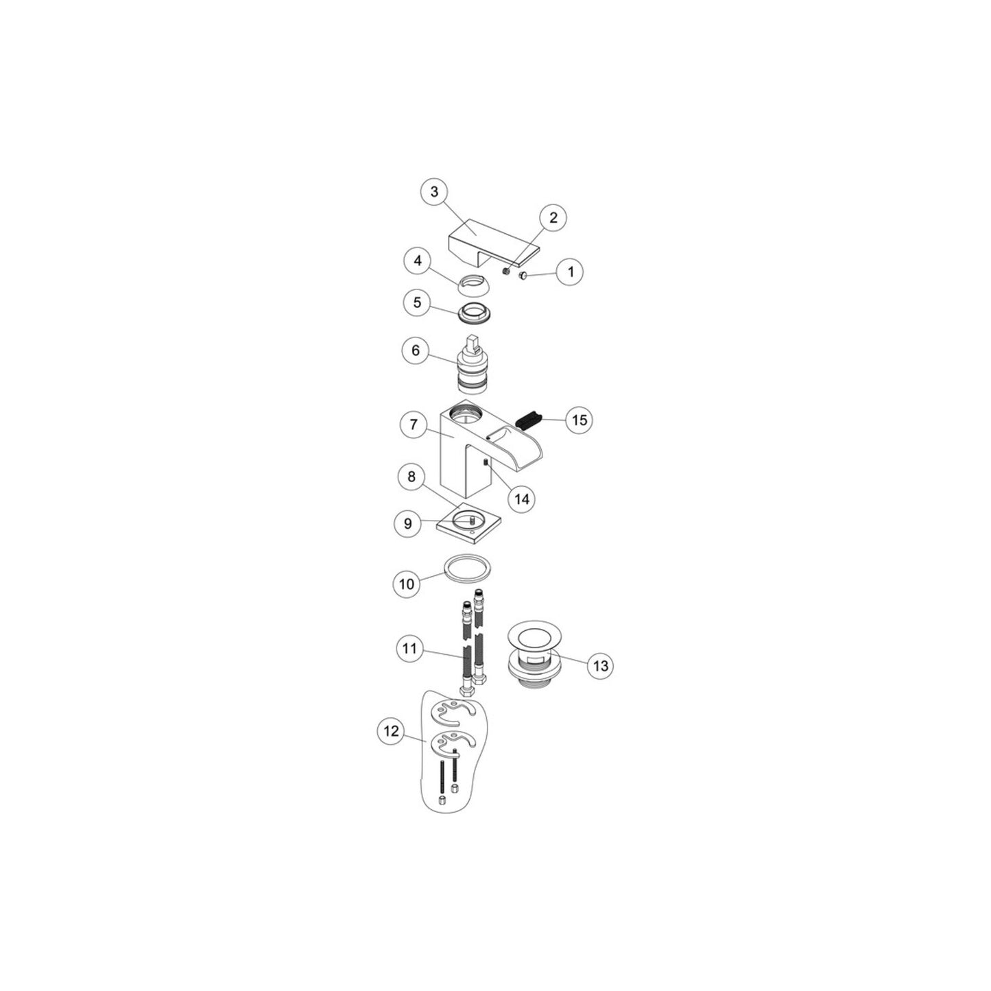 Kirell Basin Mixer - Chrome
