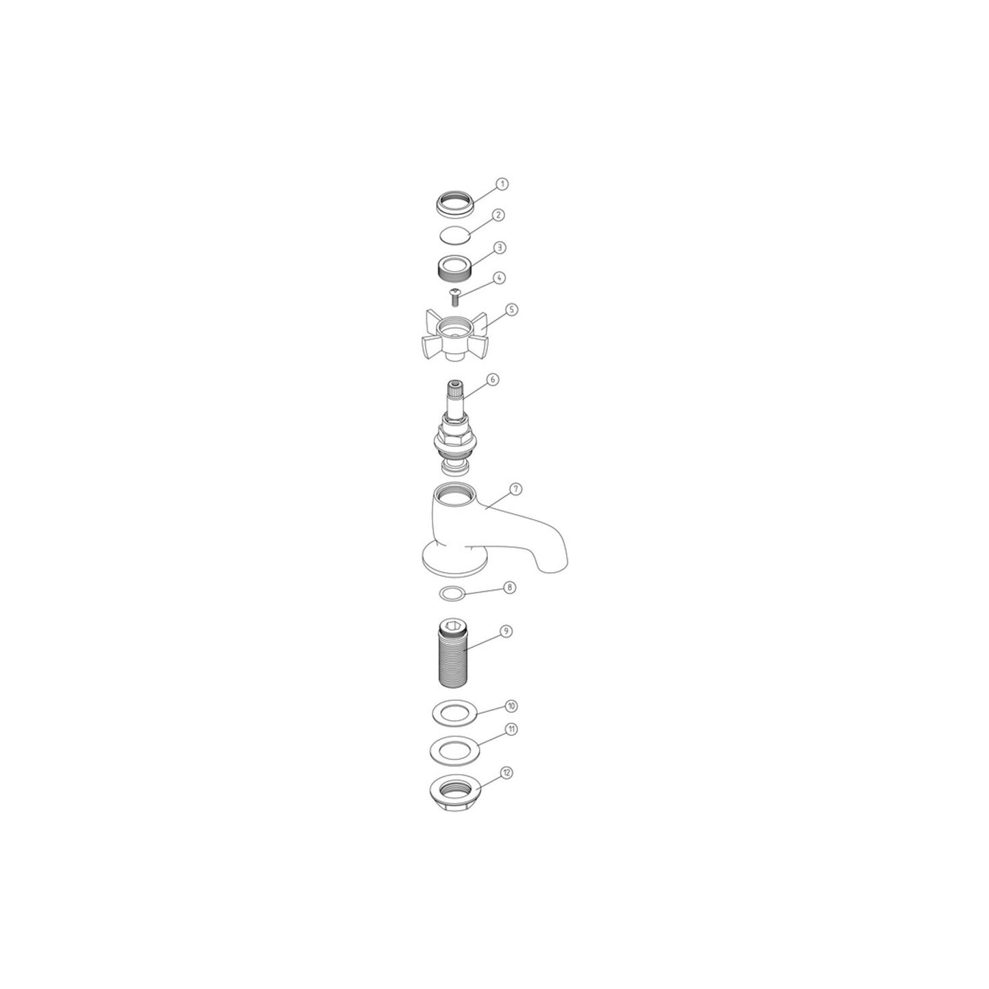 Elvra Bath Taps - Chrome