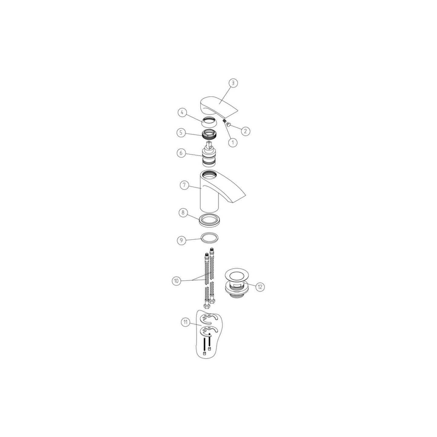 Xerion Basin Mixer - Chrome