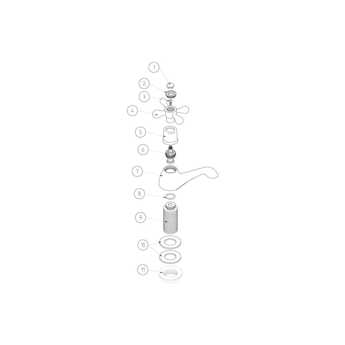 Tavari Bath Pillar Taps - Chrome