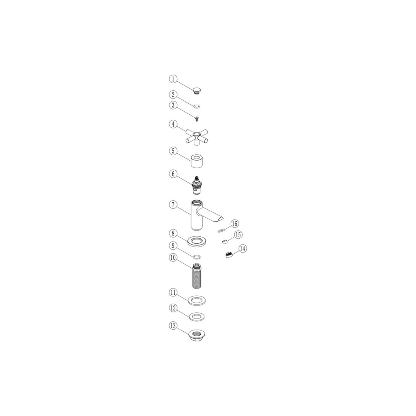 Ossian Basin Taps - Chrome